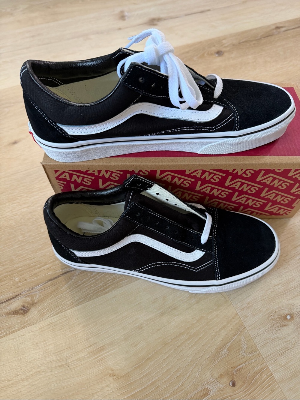 Vans Old Skool Black with White Stripe Low-Top Sneakers